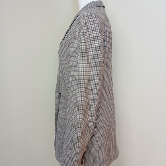 Aritzia Babaton Samuel Micro Houndstooth Double Breasted Blazer Size 6 - Picture 5 of 9